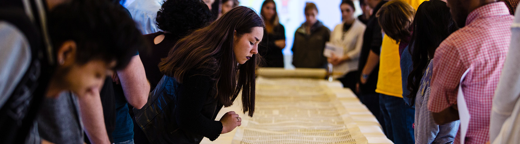 Loyola students at the Loyola University Libraries hosted program titled, 